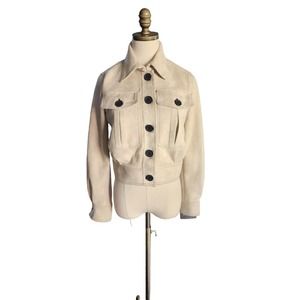 NWT Marc New York Cream Button Up Coat Size X